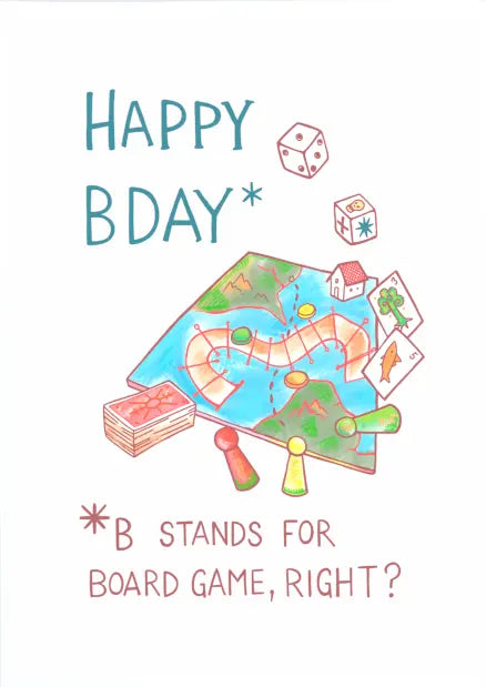 Gratulationskort - Happy BDay