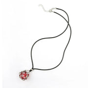 Mysticage Dice Chain with Random Sharp Resin D20s Silver