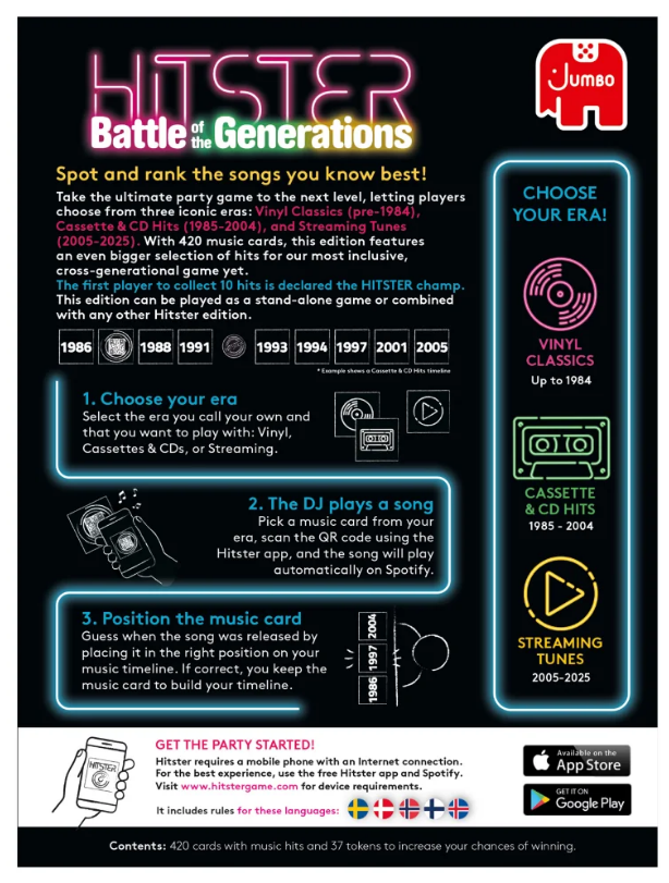 Hitster Battle of the Generations (Nordic)