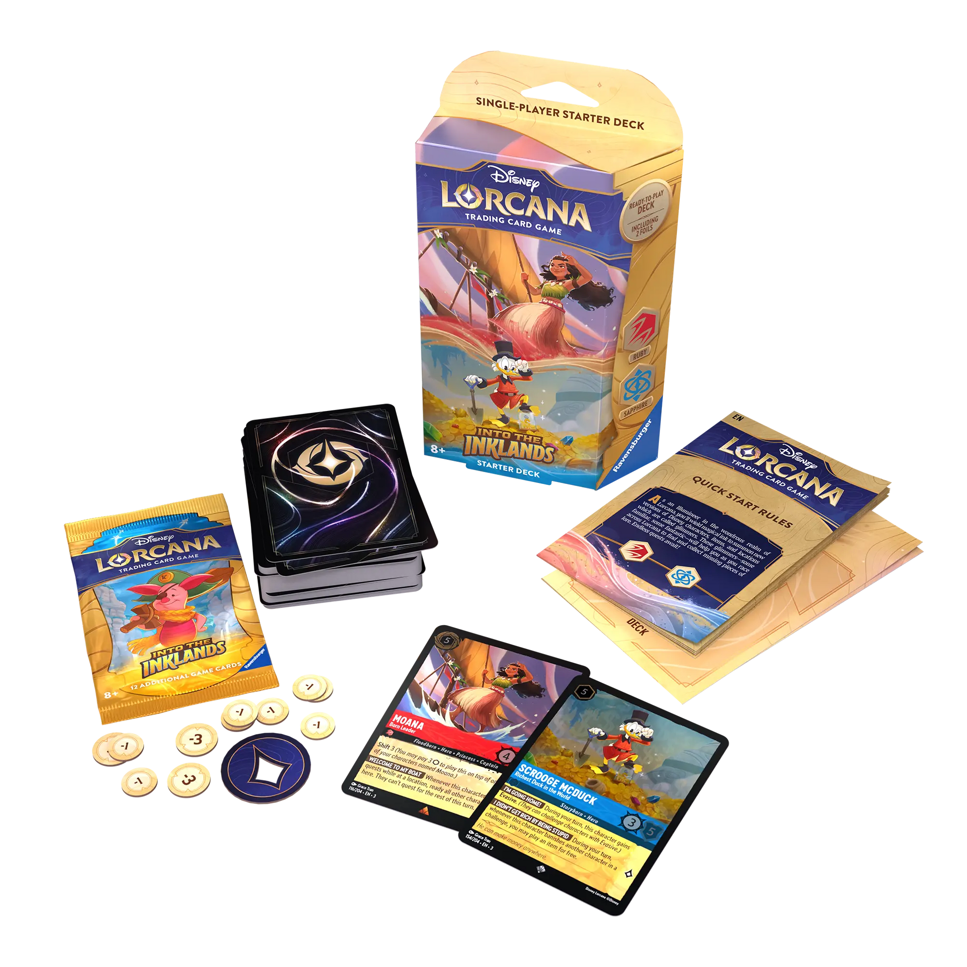 Disney Lorcana TCG: Into the Inklands - Starter deck - Moana & Scrooge McDuck