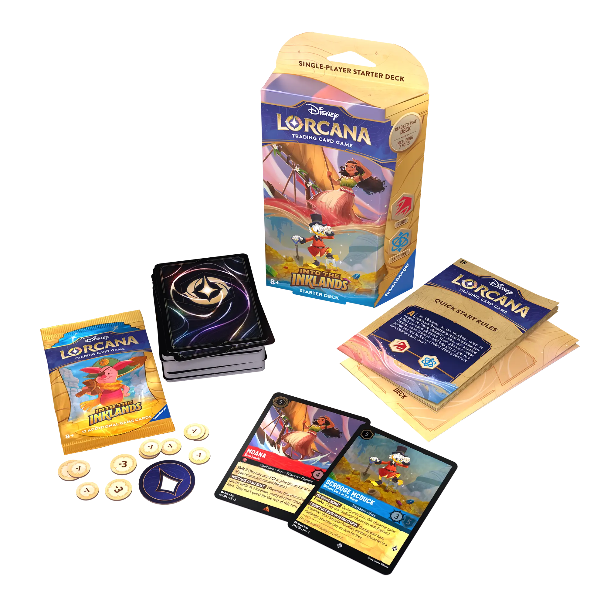 Disney Lorcana TCG: Into the Inklands - Starter deck - Moana & Scrooge McDuck