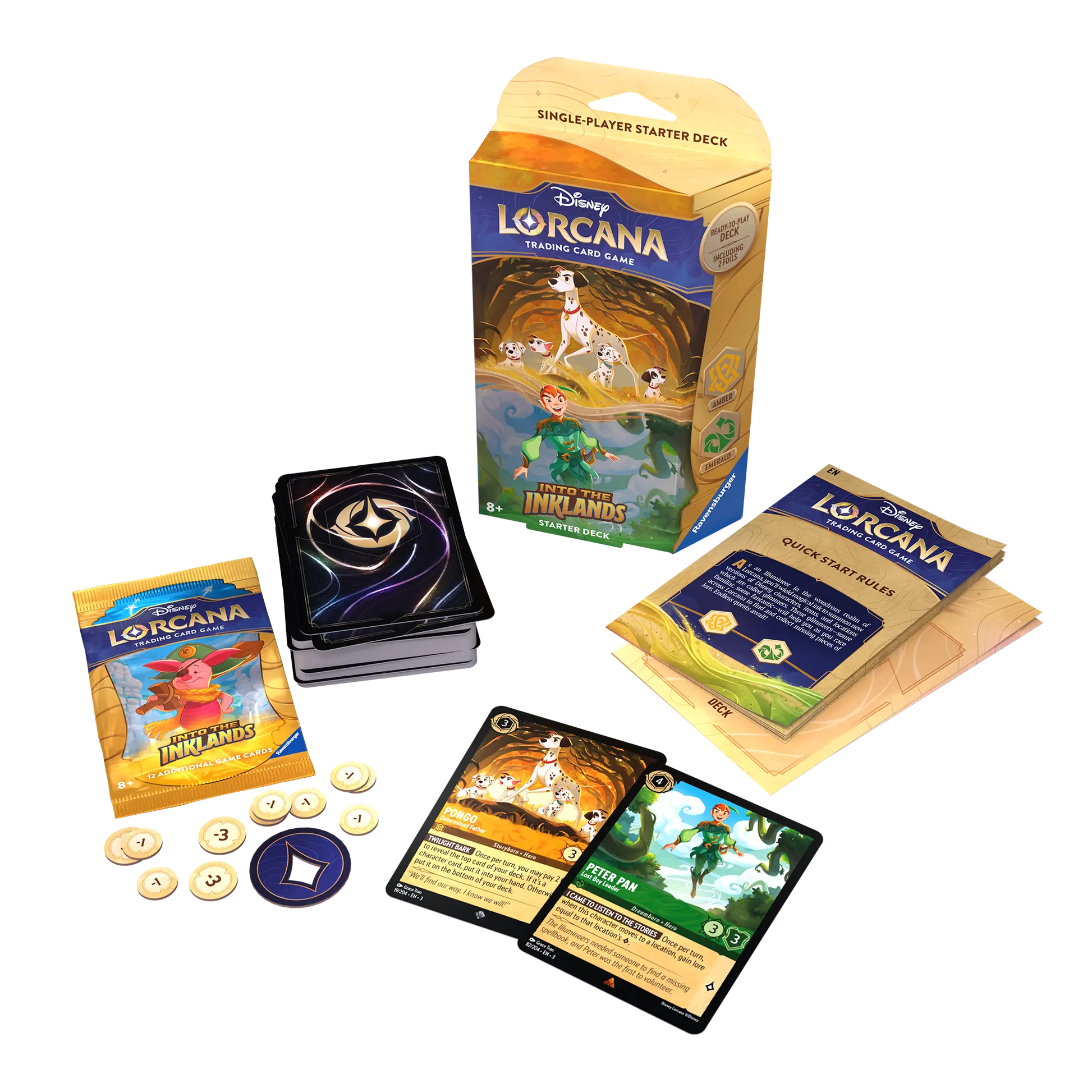 Disney Lorcana TCG: Into the Inklands - Starter deck - Pongo & Peter Pan