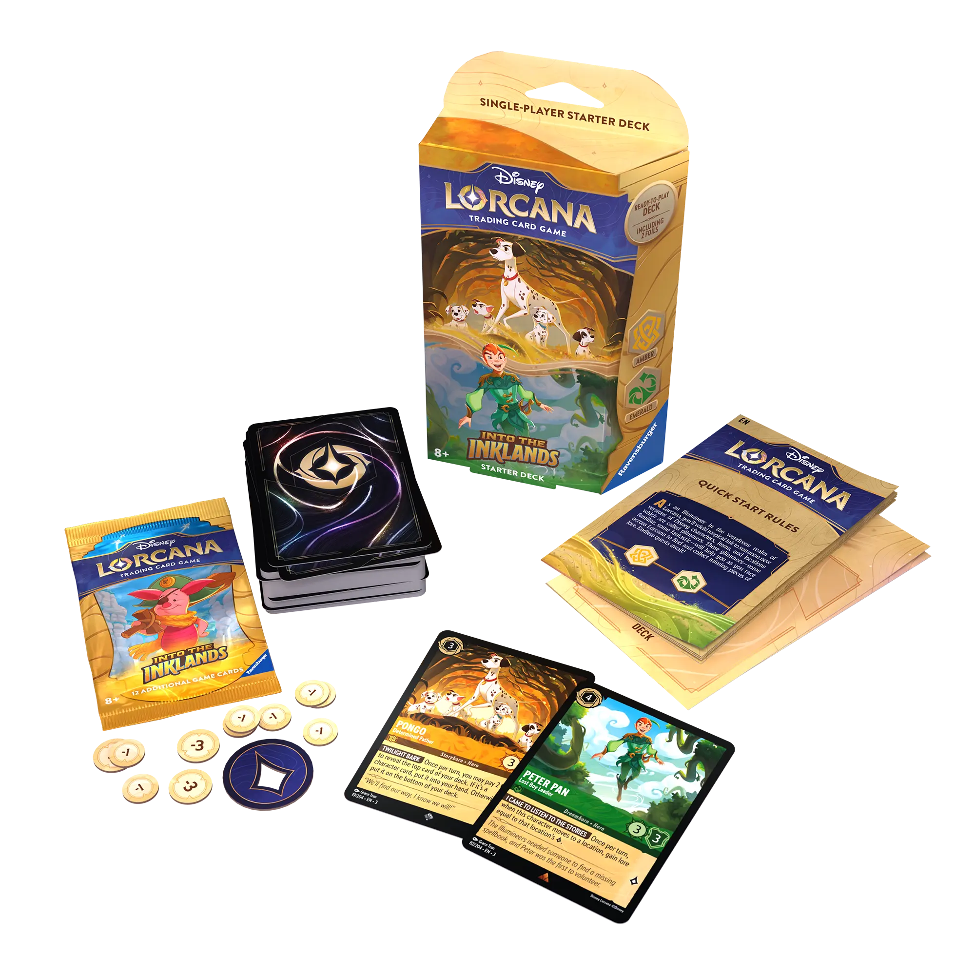 Disney Lorcana TCG: Into the Inklands - Starter deck - Pongo & Peter Pan