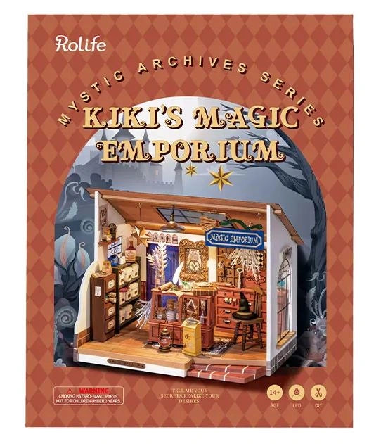 Kiki’s Magic Emporium - DIY Miniature House, Bookshelf Decoration Kit - Rolife