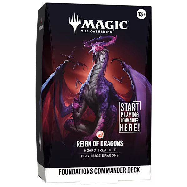 Magic The Gathering Foundations Commander Deck - Reign of Dragons
