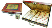 Mah Jong Wood Case with red, XL stones