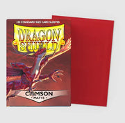 Crimson - Matte Sleeves - Standard Size (100)