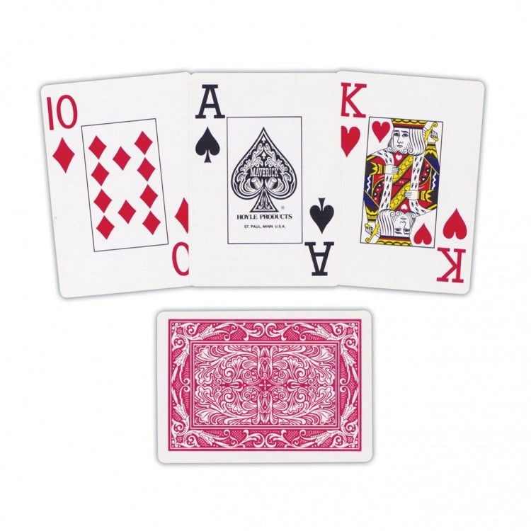 Maverick Jumbo Index playing cards (Blå/röd)