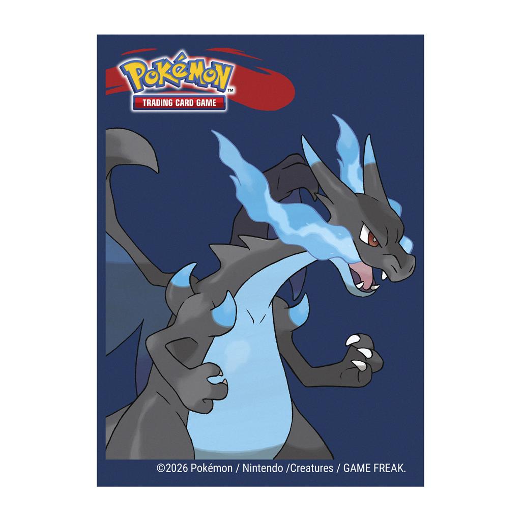 Mega Charizard X 65ct Deck Protector Sleeves for the Pokémon Trading Card Game