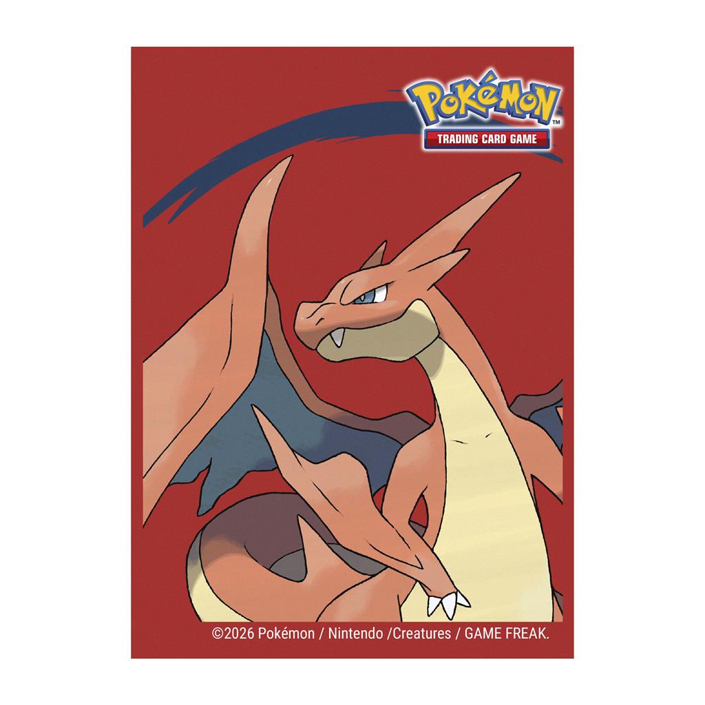 Mega Charizard Y 65ct Deck Protector Sleeves for the Pokémon Trading Card Game