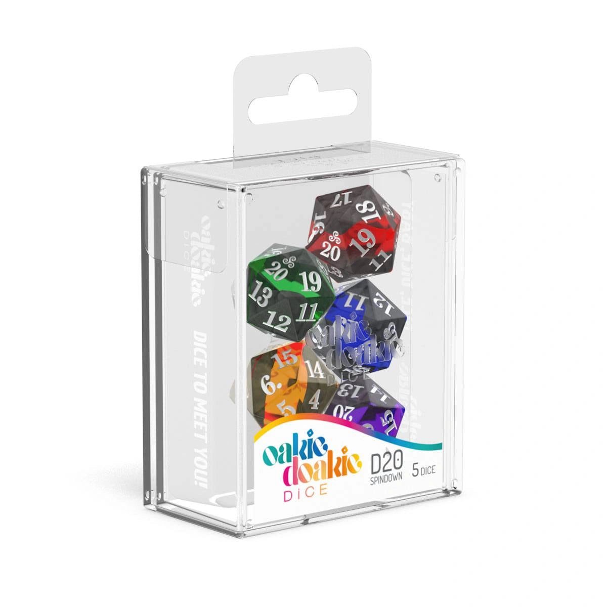 Oakie Doakie Dice D20 Spindown Dice Set Enclave