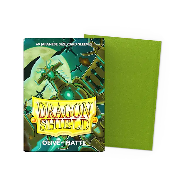 Dragon Shield Japanese Size Matte Sleeves - Olive