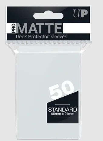 PRO-Matte Standard Deck Protector Sleeves Clear (50)