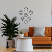 Wooden Dice Outline Décor Set