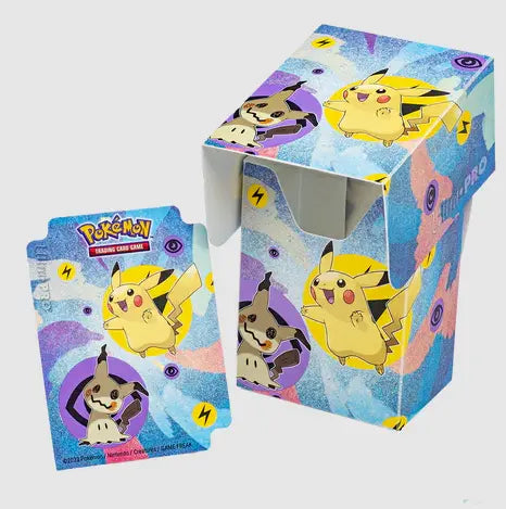 Pikachu & Mimikyu Full-View Deck Box for Pokémon