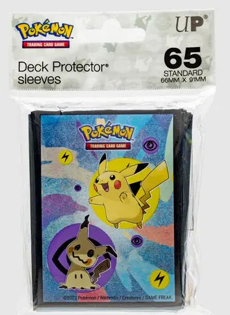 Pikachu & Mimikyu Standard Deck Protector Sleeves (65ct) for Pokémon