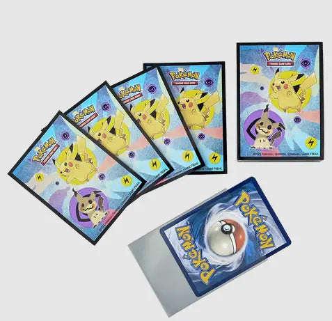 Pikachu & Mimikyu Standard Deck Protector Sleeves (65ct) for Pokémon