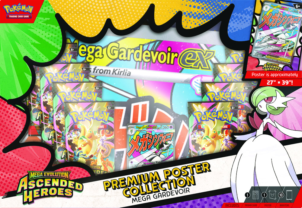 Pokémon TCG - Ascended Heroes Premium Poster Collection Mega Gardevoir (Max 1 per kund)