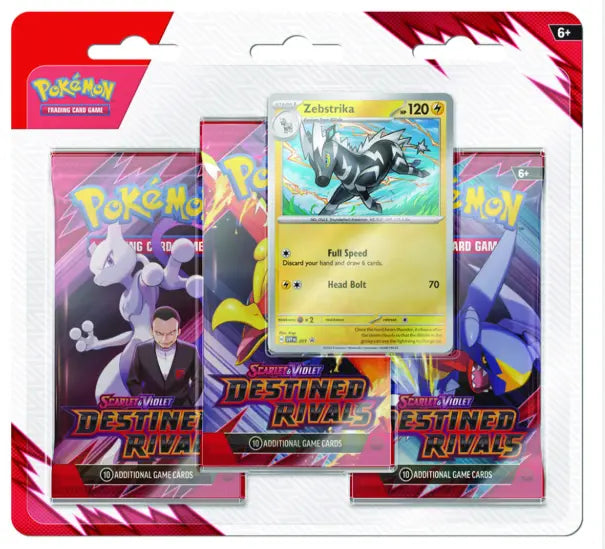 Pokémon TCG - Scarlet & Violet 10 Destined Rivals 3-pack Blister