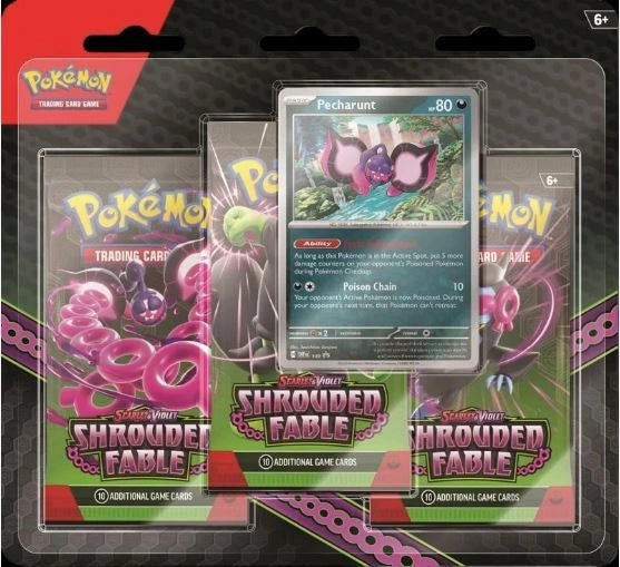 Pokémon TCG -  Scarlet & Violet 6.5 Shrouded Fable 3-Pack Blister
