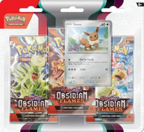 Pokémon TCG - Scarlet & Violet Obsidian Flames 3-pack Blister - Eevee