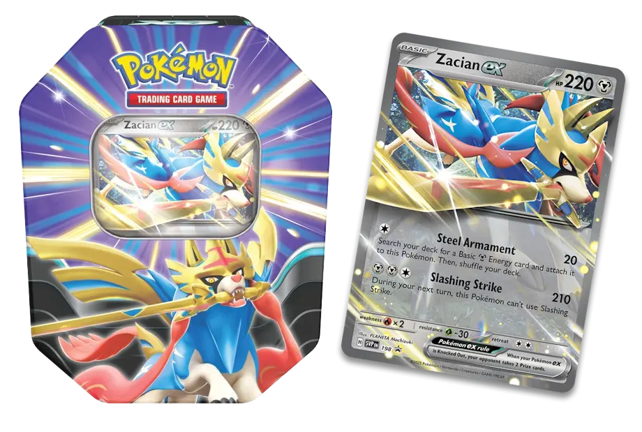 Pokémon TCG: Slashing Legends Tin Zacian ex