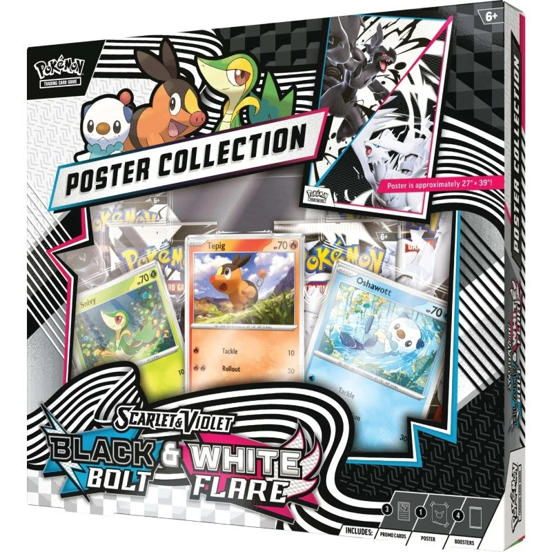 Pokemon SV10.5 - Black Bolt & White Flare - Poster Collection