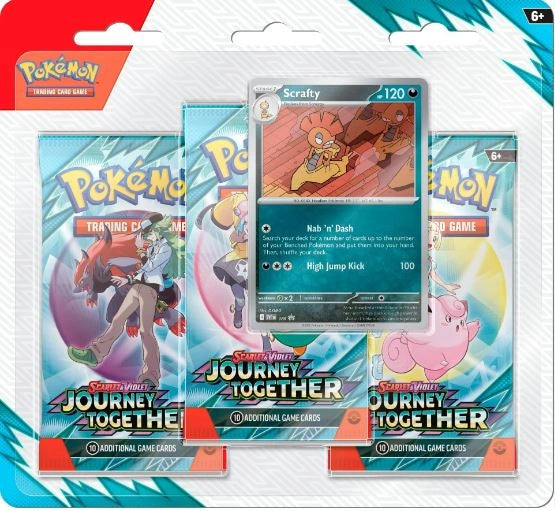 Pokemon TCG: Scarlet & Violet - Journey Together 3-pack Blister