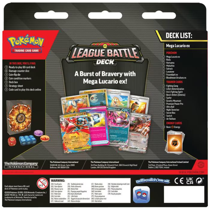 Pokémon TCG: Mega Lucario ex League Battle Deck