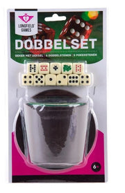 Poker cup with lid and dice
