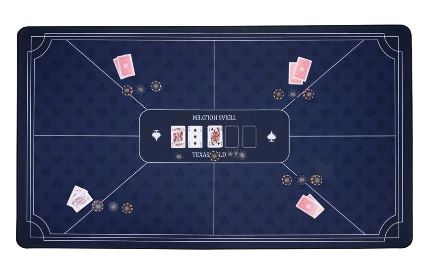 Pokermatta blå (140x80cm)
