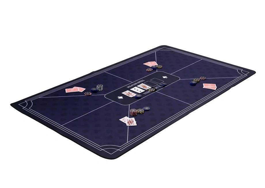 Pokermatta blå (140x80cm)
