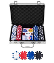 Pokerset i metallväska, med 200 marker (11.5 grams)