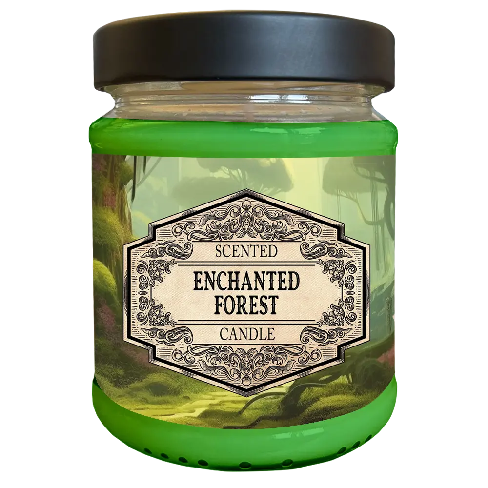 Scented Candle Enchanted Forest with Surprise Dice