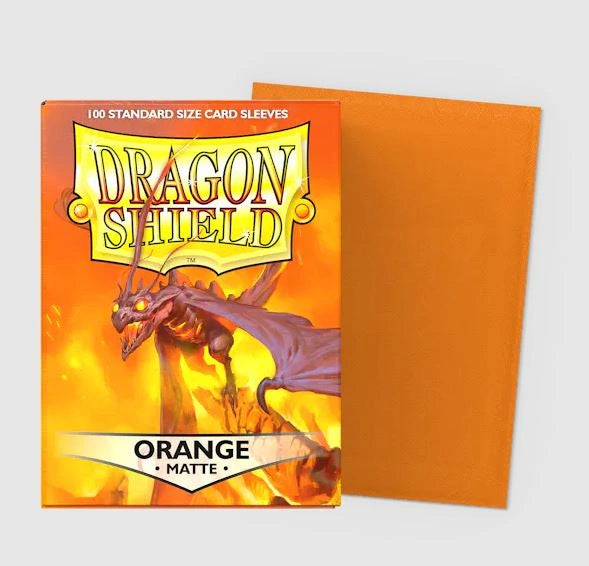Orange - Matte Sleeves - Standard Size (100)