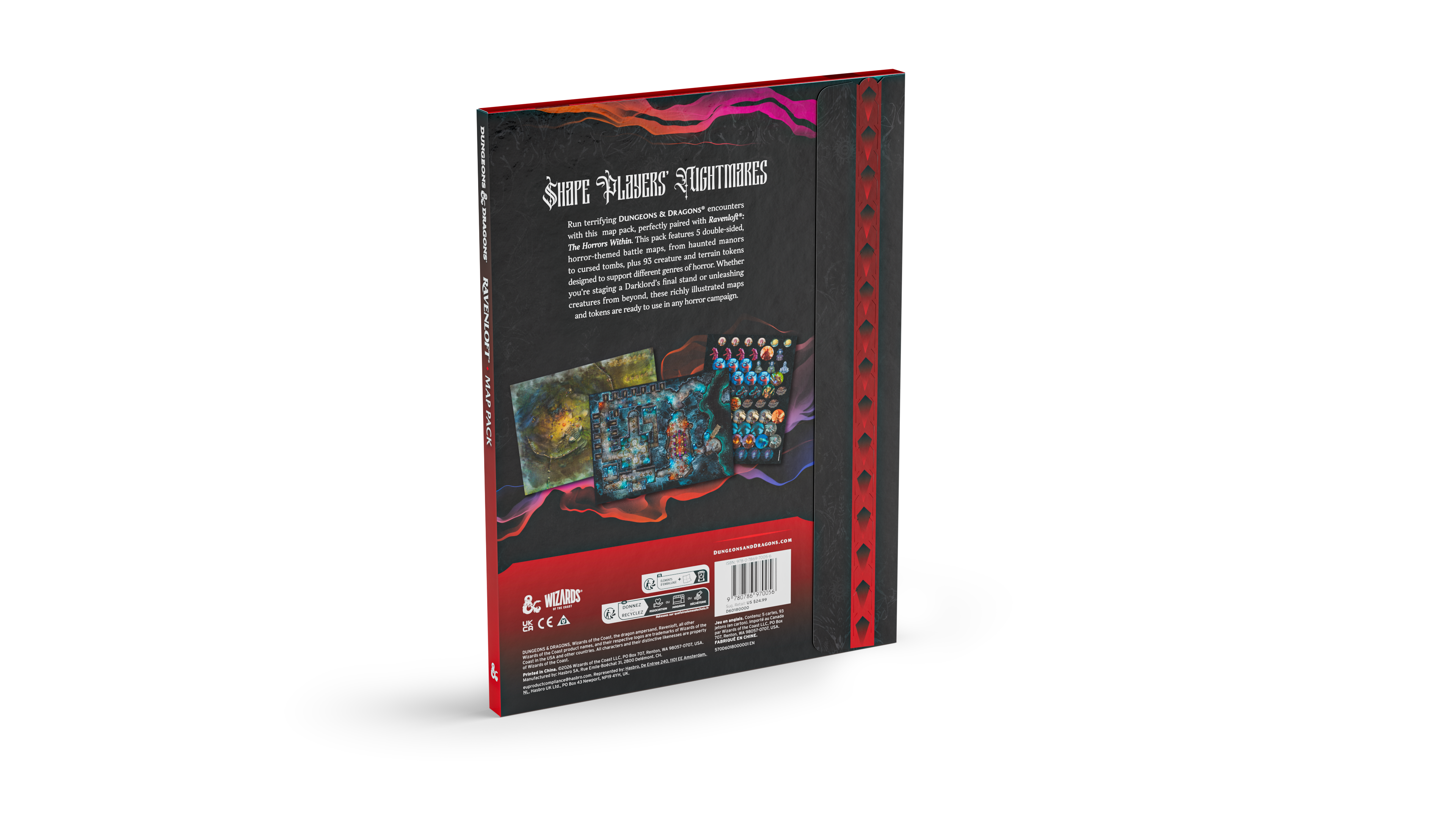 D&D Ravenloft The Horrors Within Dungeon Map pack