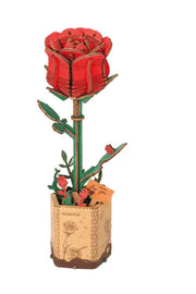 Red Rose - Wooden Flower Bouquet - Rowood