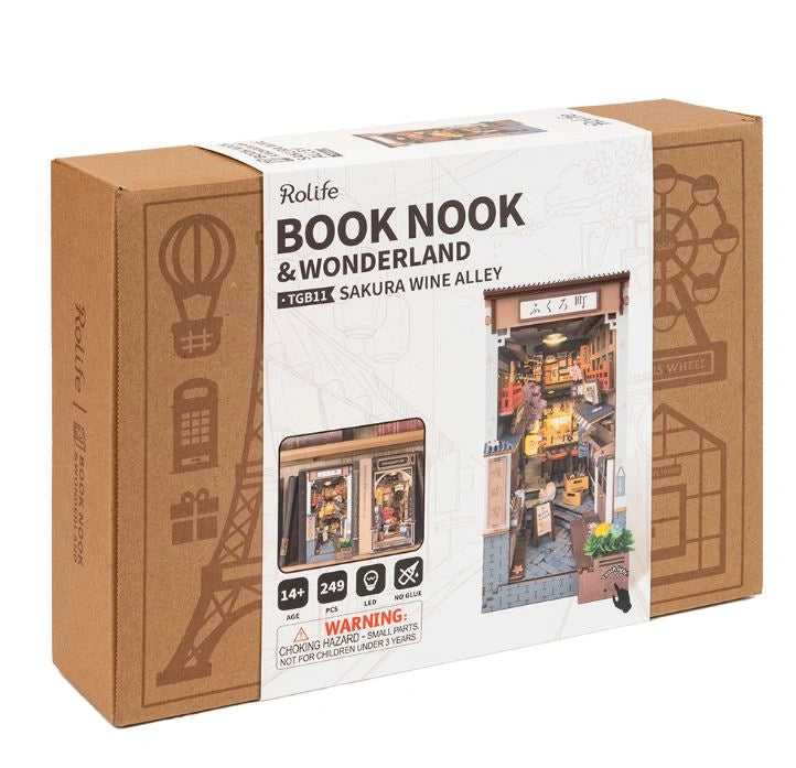 Sakura Wine Alley - Book Nook Kit - Rolife