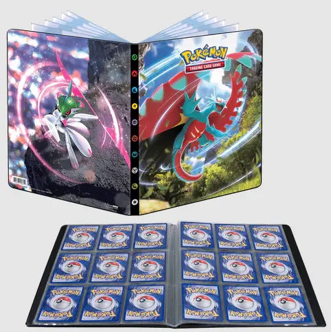 Scarlet and Violet Roaring Moon and Iron Valiant 9-Pocket Portfolio for Pokémon