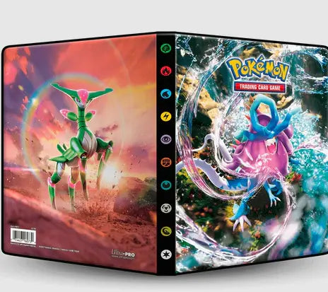 Scarlet and Violet Walking Wake and Iron Leaves 9-Pocket Portfolio for Pokémon