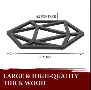 Wooden Dice Outline Décor Set