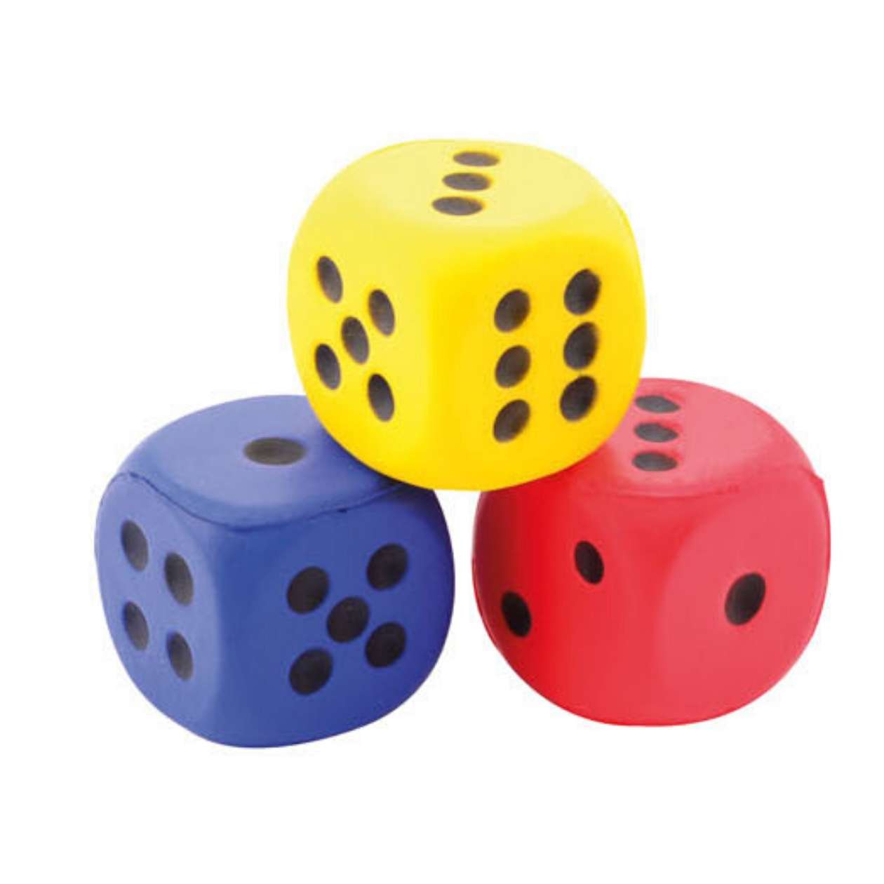 Skumgummitärning D6 - 4 cm