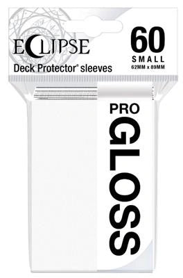 Small Sleeves - Gloss Eclipse - Arctic White (60 Sleeves)