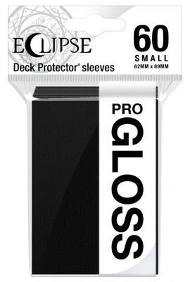 Small Sleeves - Gloss Eclipse - Jet Black (60 Sleeves)