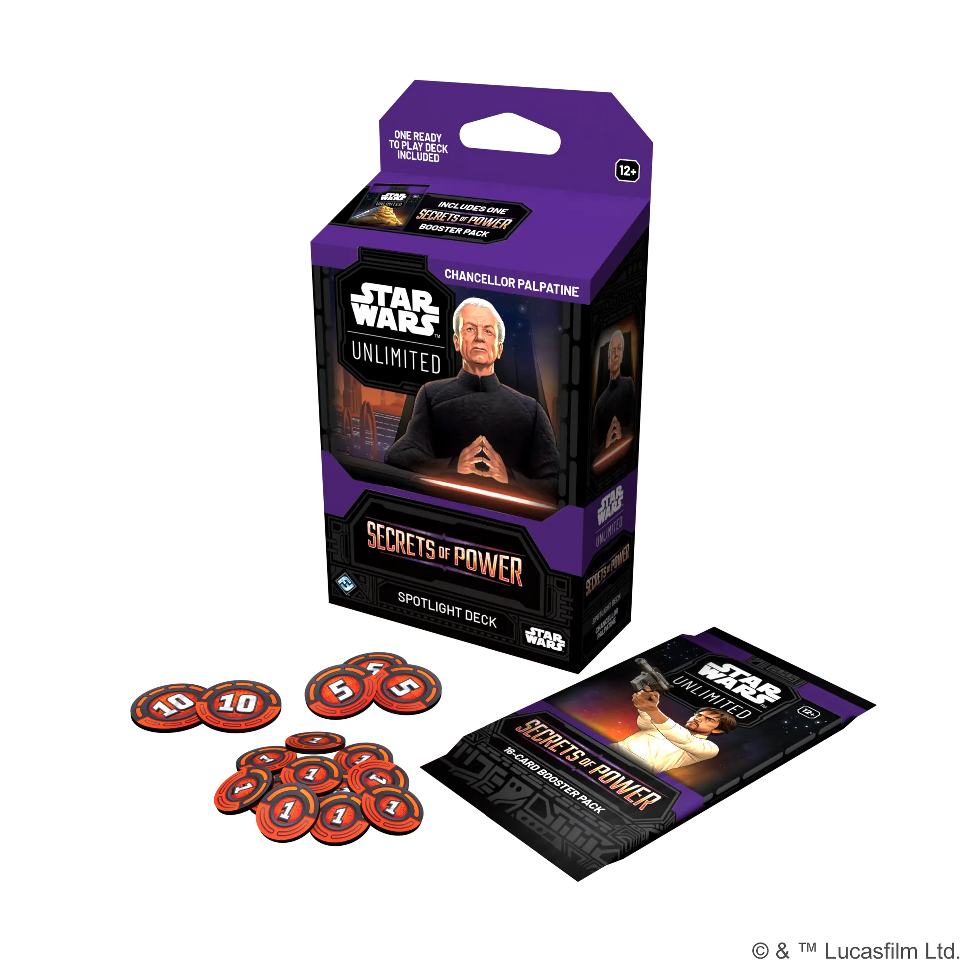 Star Wars: Unlimited Secrets of Power Spotlight Deck Chancellor Palpatine