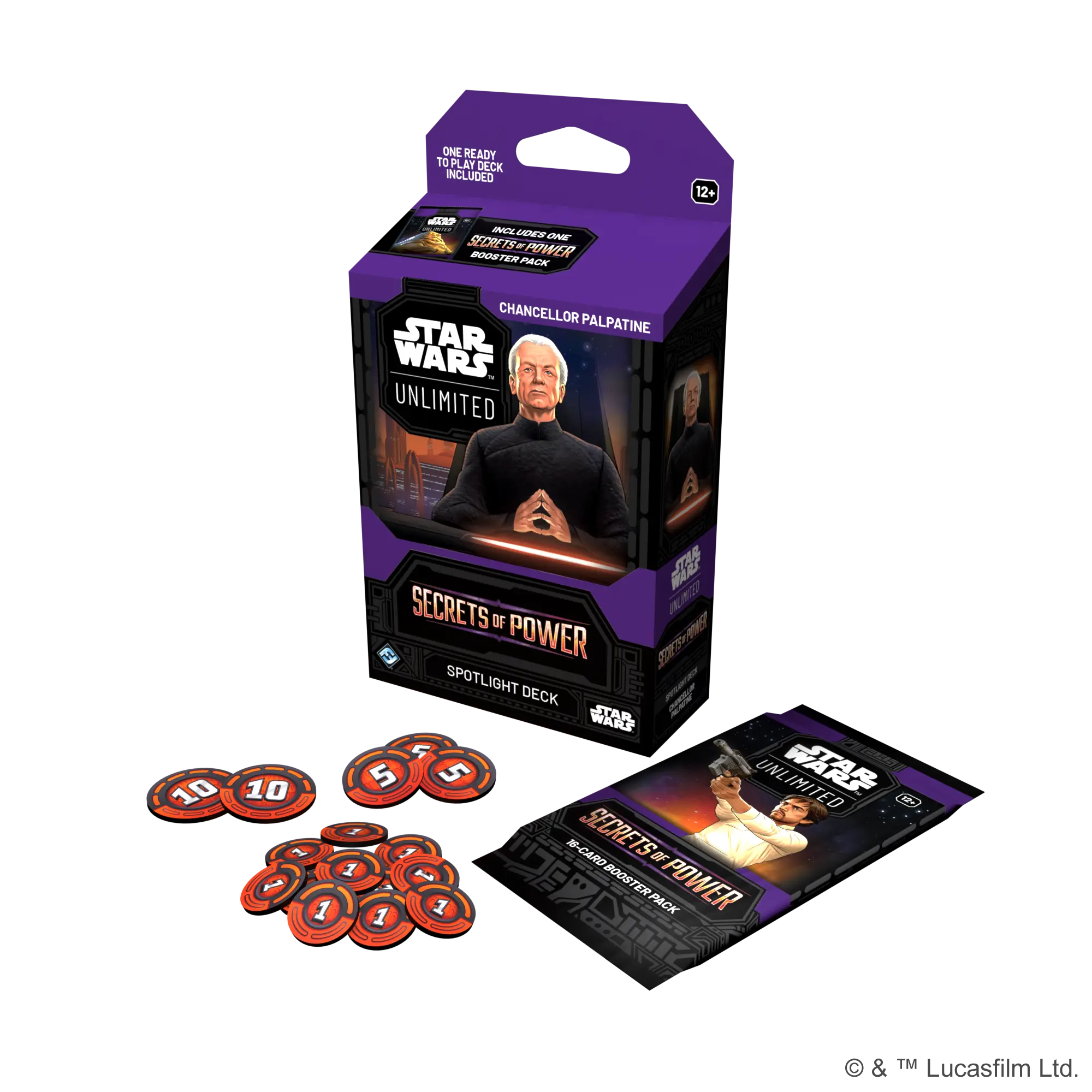 Star Wars: Unlimited Secrets of Power Spotlight Deck Chancellor Palpatine