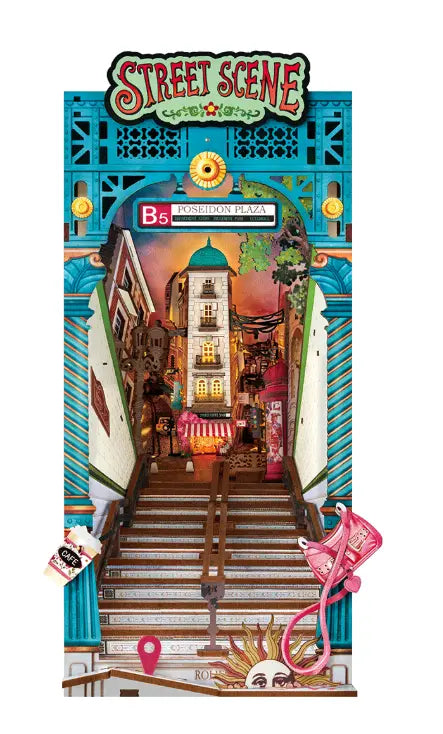 Street Scene - Book Nook Kit - Rolife