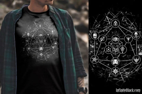 T-Shirt Geometric d20 XXL