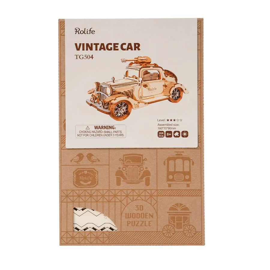 Vintage Car - DIY Bookshelf Decoration Kit - Rolife