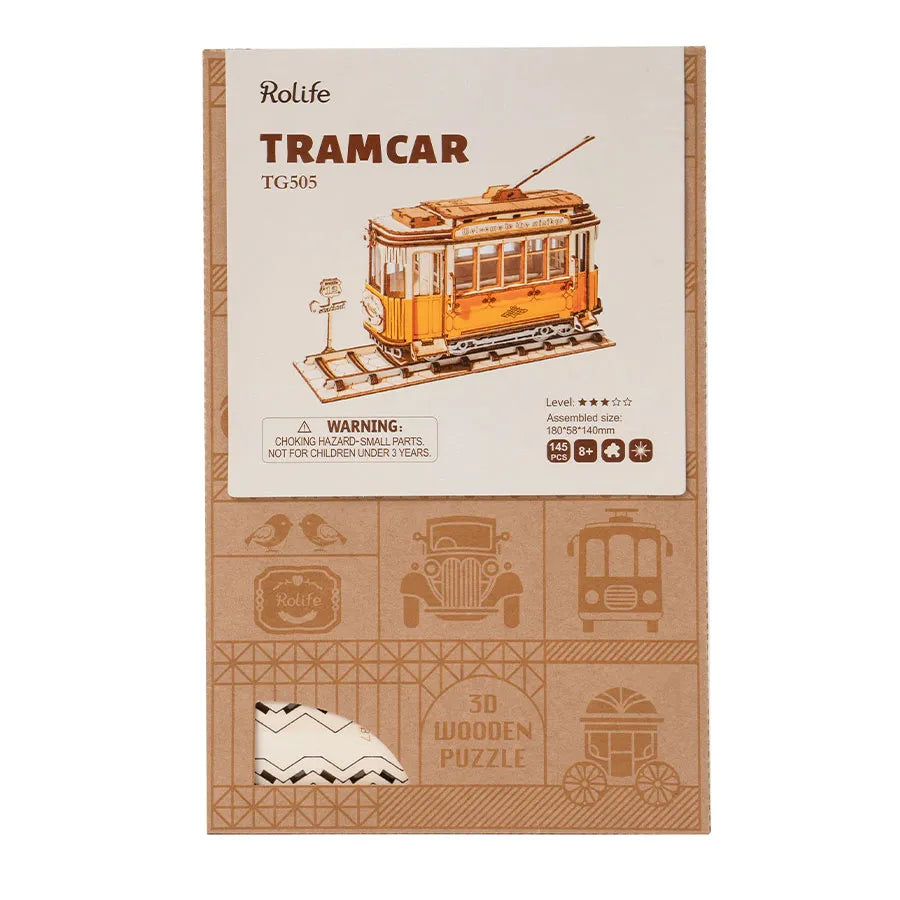 Tramcar - 3D Wooden Puzzle DIY - Rolife